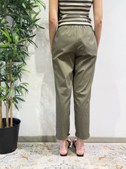 Vicolo - Pantalone in popeline militare