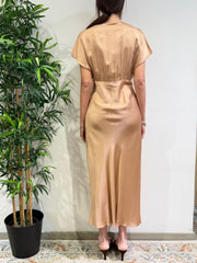 Dixie - Vestito scollo a V rosa nude