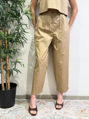 Tensione In - Top gilet cammello