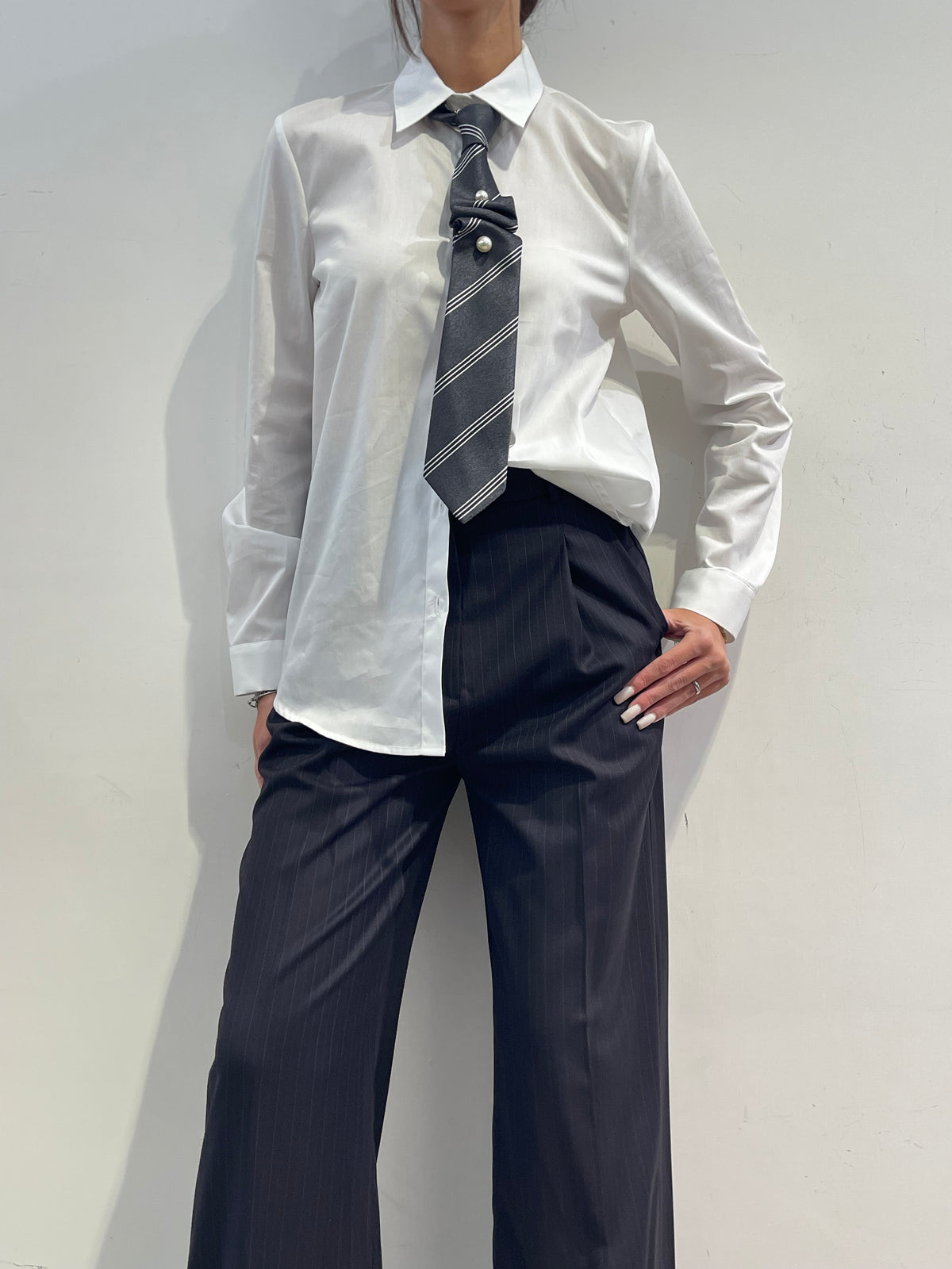 Vicolo - Camicia bianca con cravatta