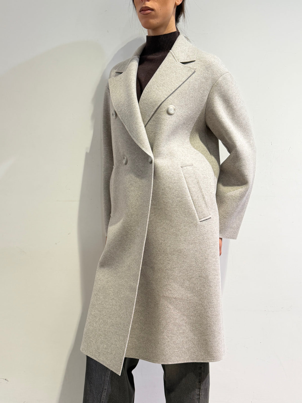 Le Streghe - Cappotto doppio petto ghiaccio