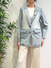 Motel - Giacca jeans in denim chiara