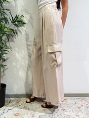Motel - Completo camicia e pantalone cargo beige