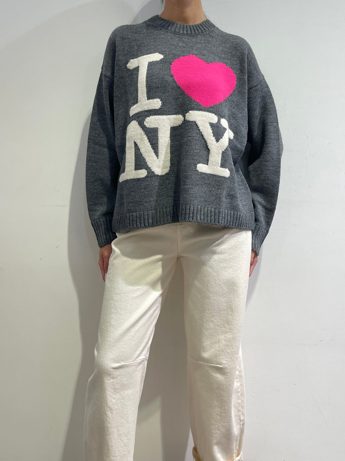Motel - Maglia con cuore - grigio