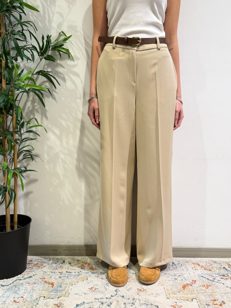 Motel - Pantalone con elastico dietro beige