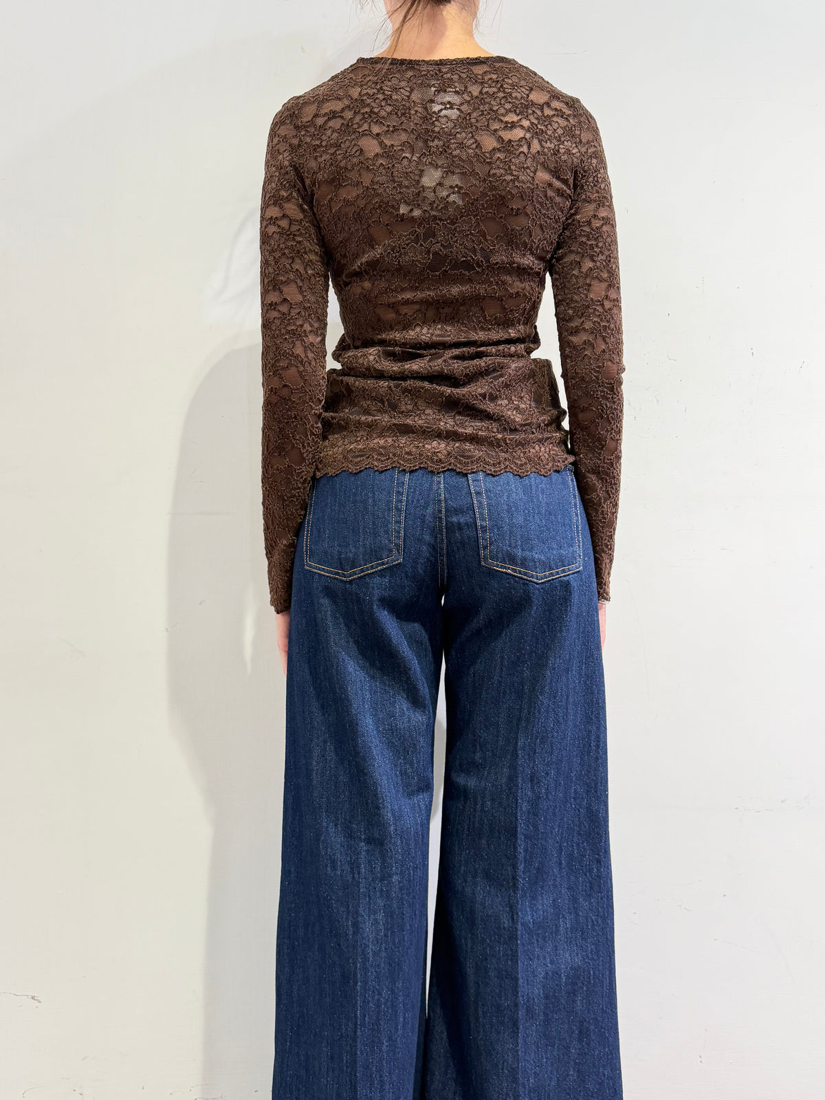 Vicolo - Maglia in pizzo moro