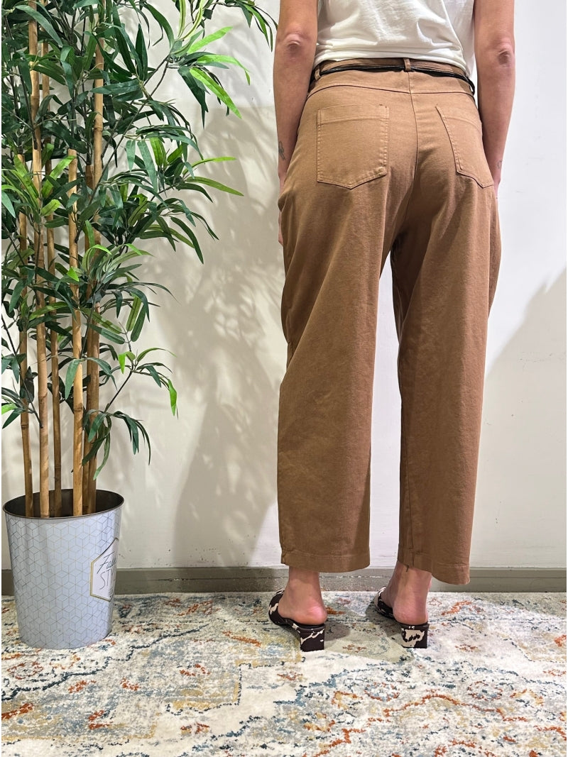 Vicolo - Pantalone balloon tabacco
