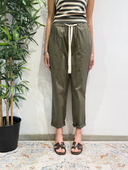 Vicolo - Pantalone in popeline militare