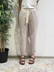 Vicolo - Pantalone in popeline beige