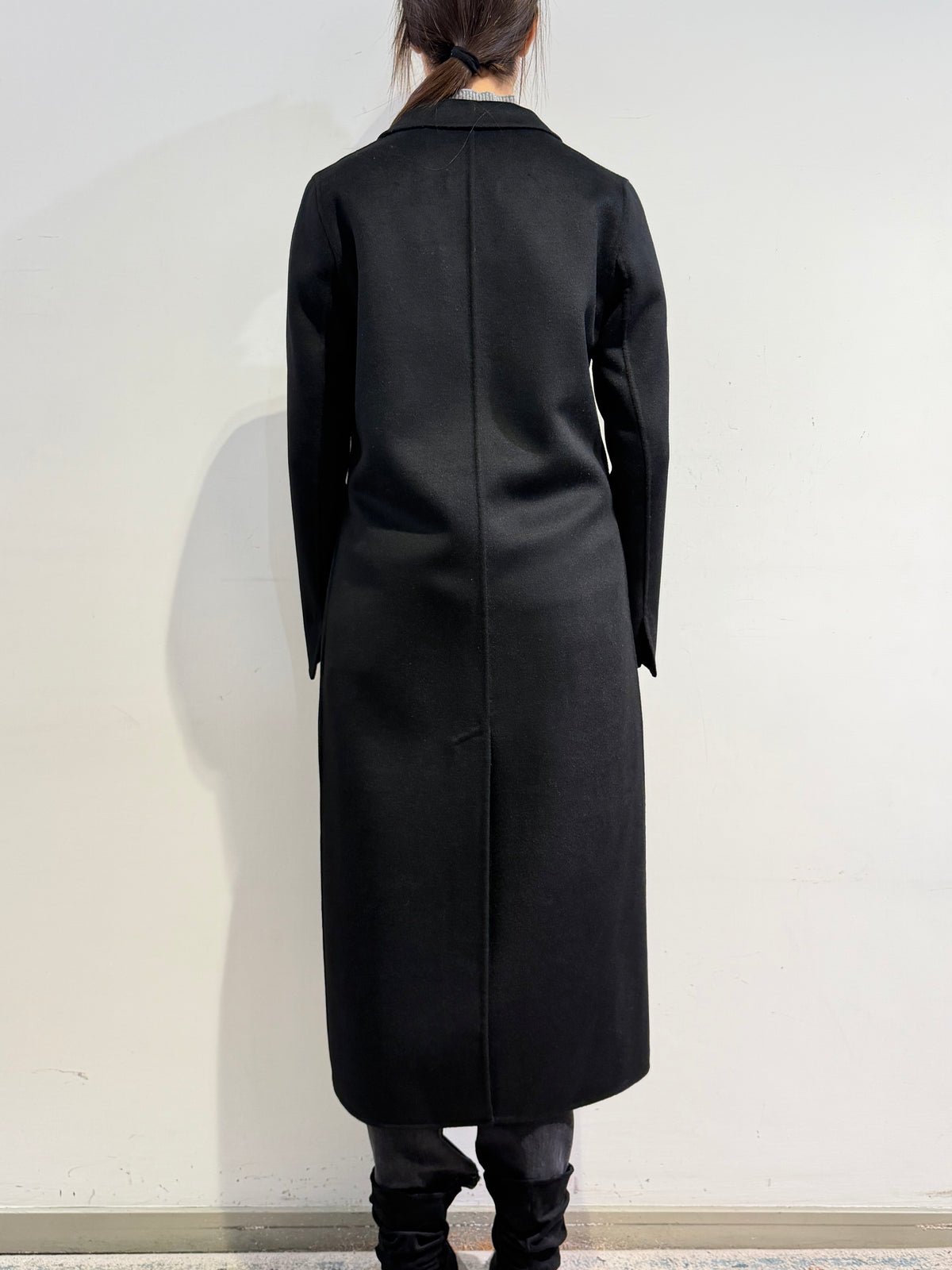 Vicolo - Cappotto lungo un bottone nero