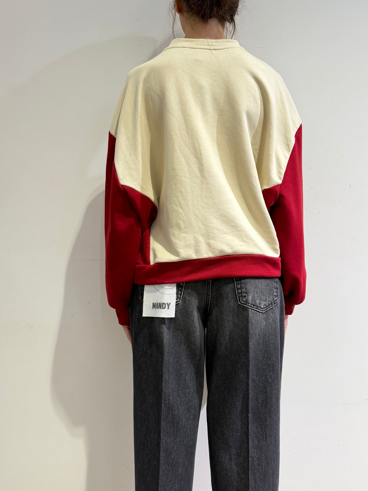 Haveone - Felpa stampa 80’s panna