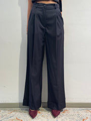 Vicolo - Completo gilet e pantaloni gessato blu