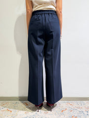 Motel - Pantalone gamba dritta blu
