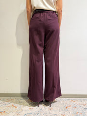 Motel - Pantalone con elastico dietro bordeaux