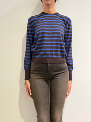 Tensione In - Maglia righe moro e blu