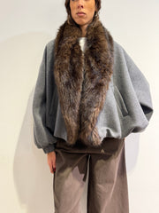 Le Streghe - Bomber in panno grigio