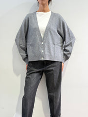 Haveone - Cardigan tre bottoni grigio