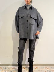 Vicolo - Cappotto overshirt antracite