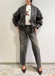 Le Streghe - Bomber collo sciallato moro