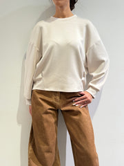 Dixie - Felpa frange panna