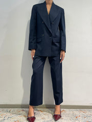 Kontatto - Tailleur doppio petto gessato blu