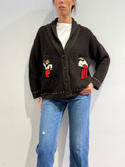 Vicolo - Cardigan cowboy moro