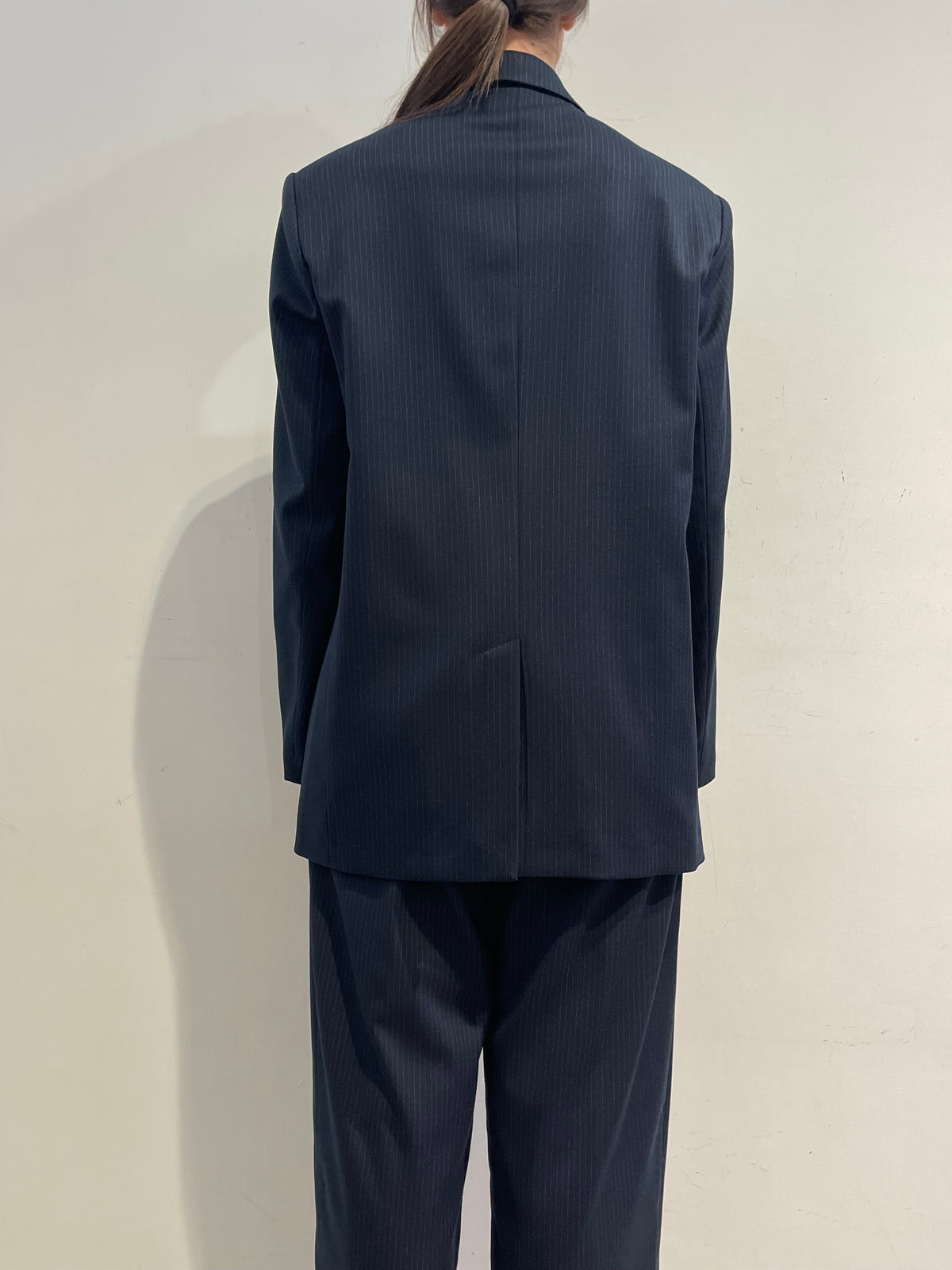 Kontatto - Tailleur doppio petto gessato blu