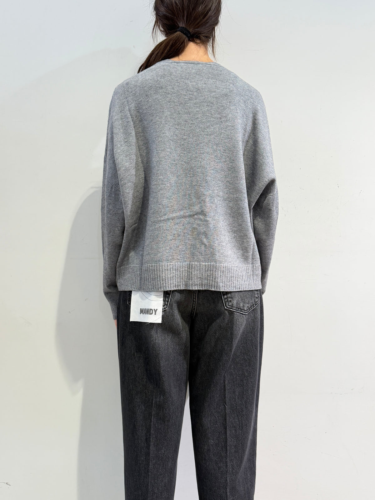 Haveone - Cardigan tre bottoni grigio