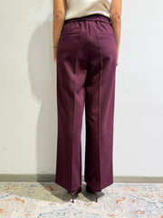 Motel - Pantalone gamba dritta bordeaux
