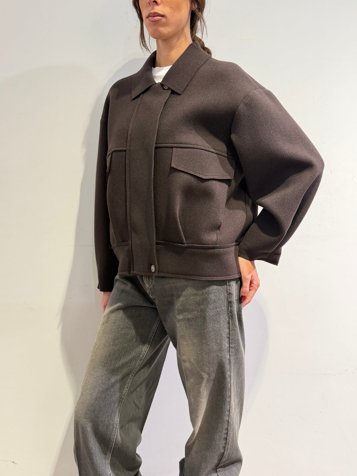 Le Streghe - Bomber in panno moro