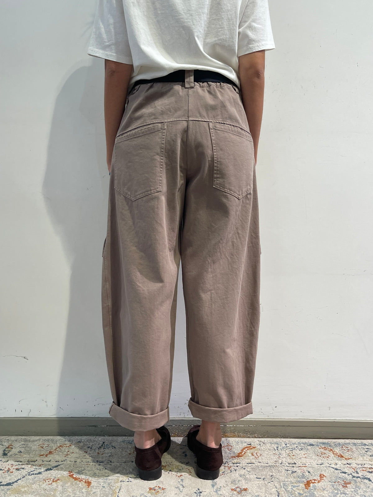 Le streghe - Pantalone cargo tortora
