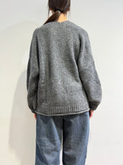 Haveone - Cardigan misto alpaca con tasche - Grigio