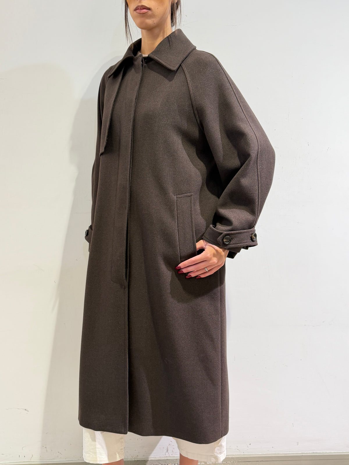 Tensione In - Cappotto con pettorina moro