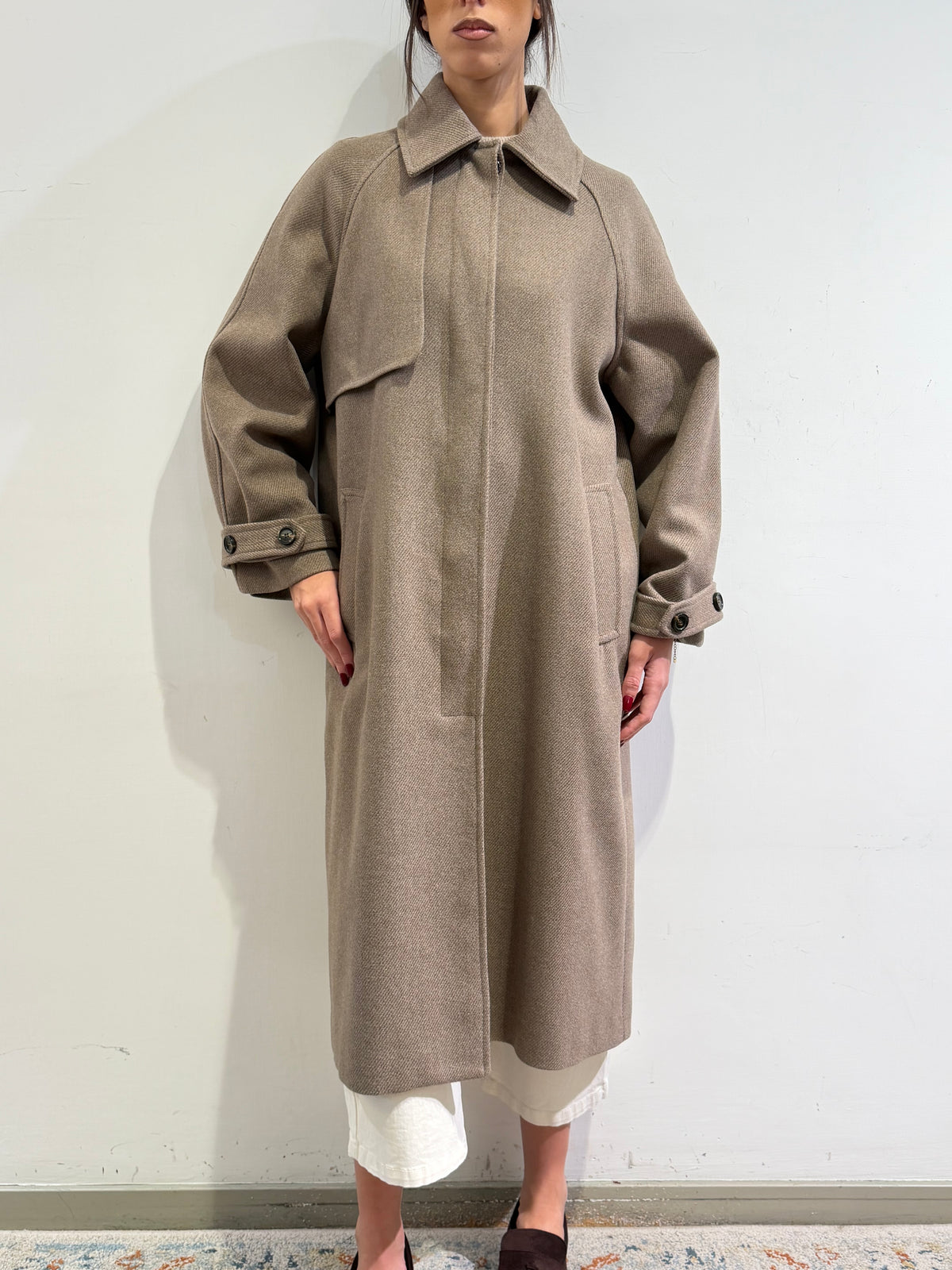Tensione In - Cappotto con pettorina fango