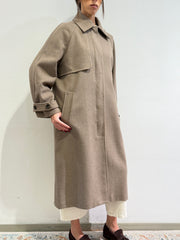 Tensione In - Cappotto con pettorina fango