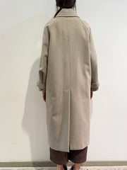 Tensione In - Cappotto con pettorina tortora