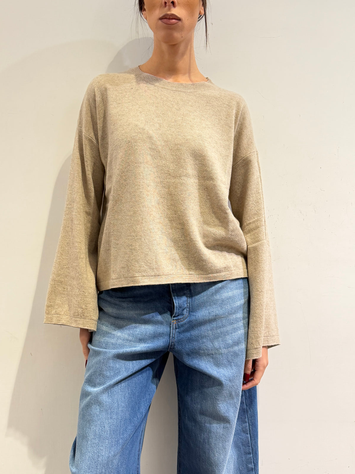 Tensione in - Maglia con fondo manica ampio Cacha