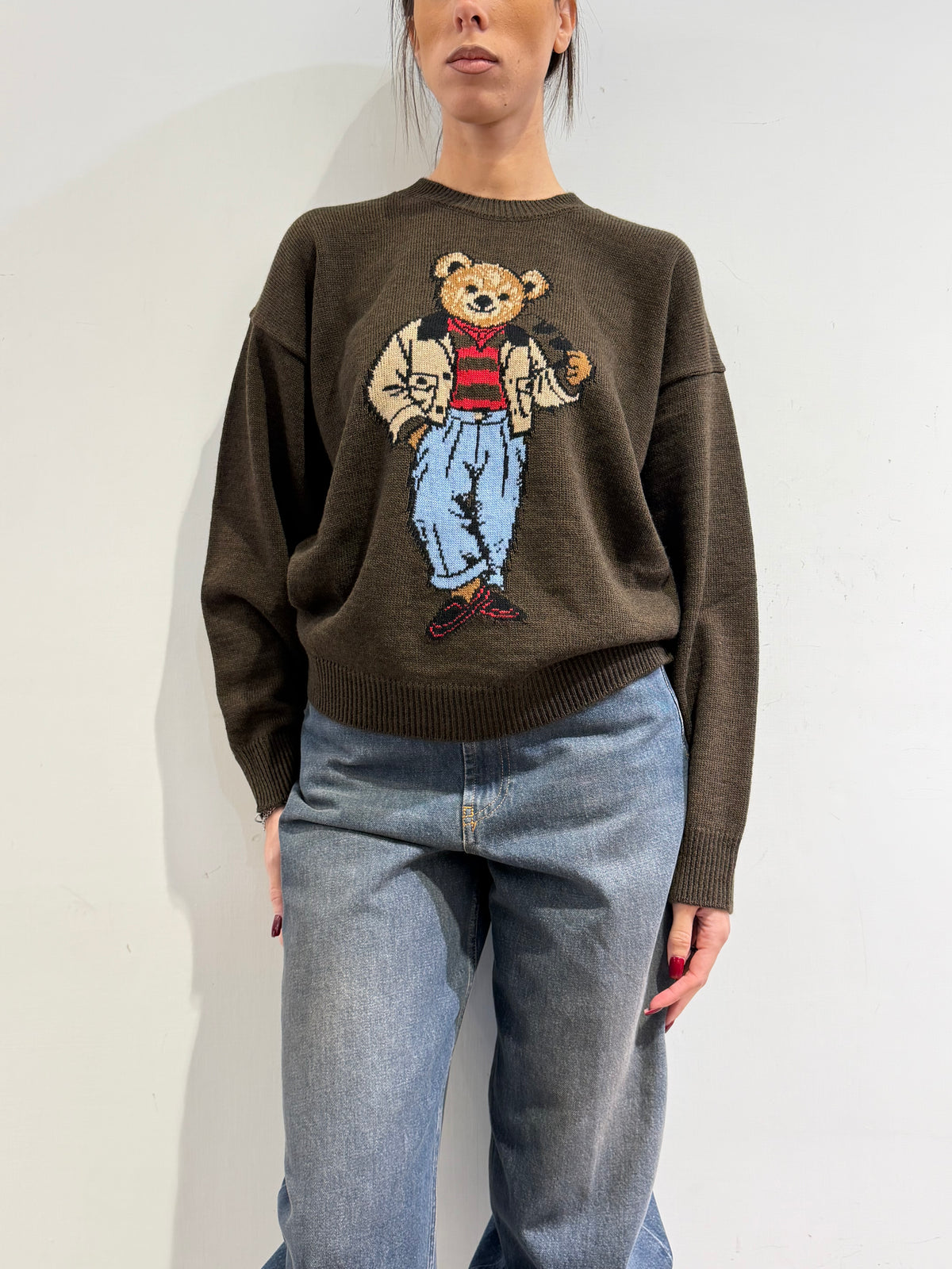 Vicolo - Maglia teddy moro