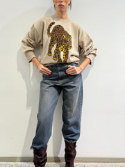 Vicolo - Maglia ghepardo beige