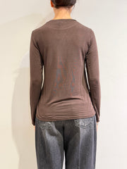 Haveone - T-Shirt misto cashmere moro