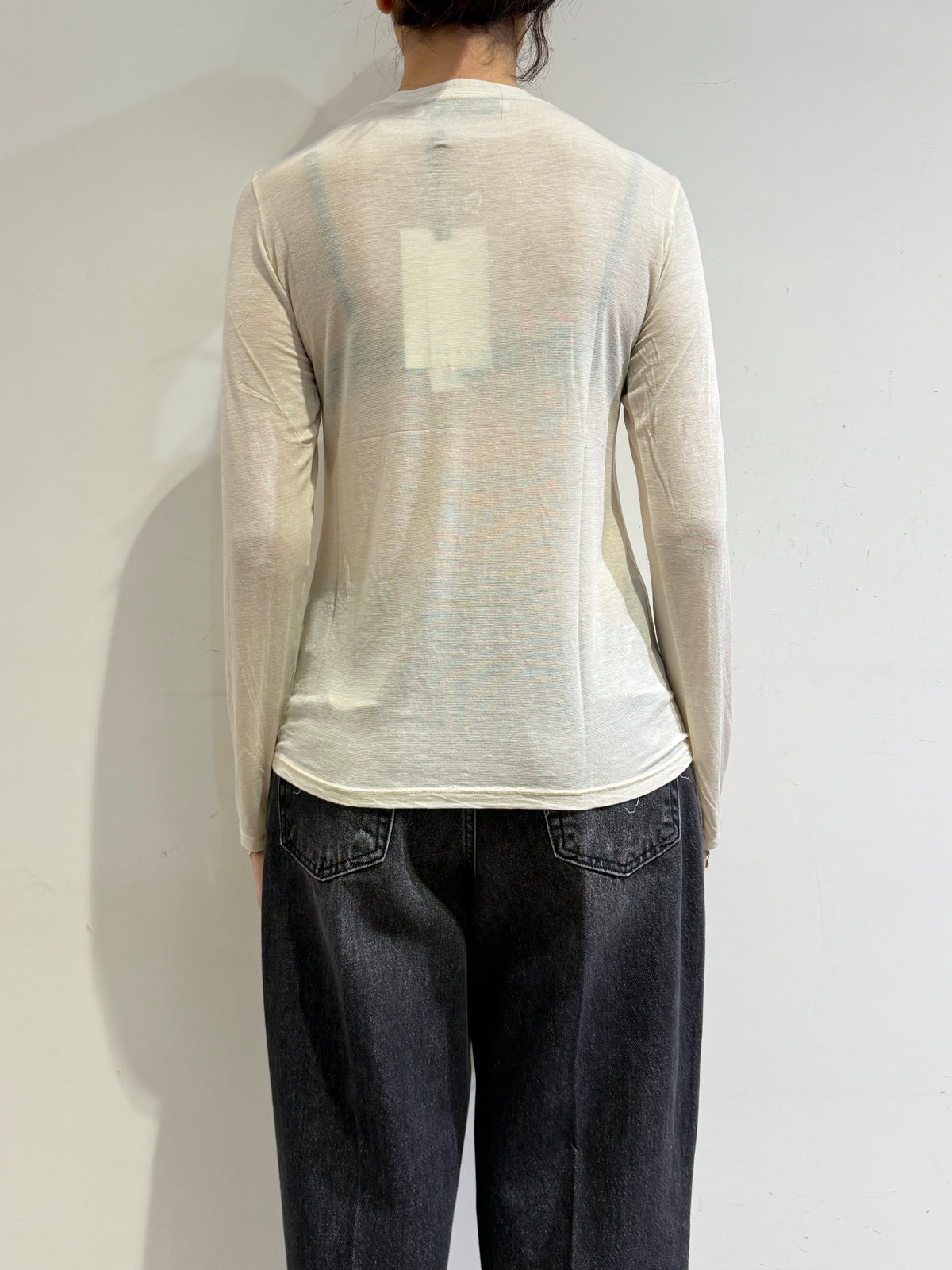 Haveone - T-Shirt  misto cashmere panna