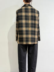 Dixie - Giacca over check nera