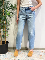 Motel - Jeans mom fit denim chiaro