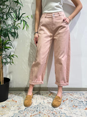 Motel - Pantalone barrel rosa