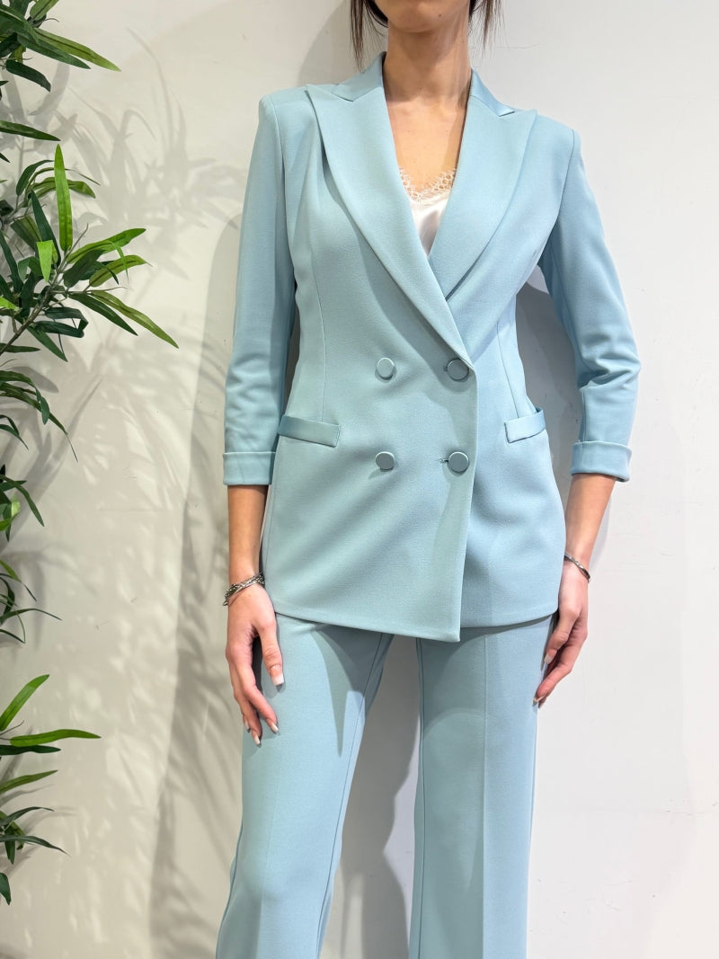 Imperial - Tailleur doppiopetto celeste