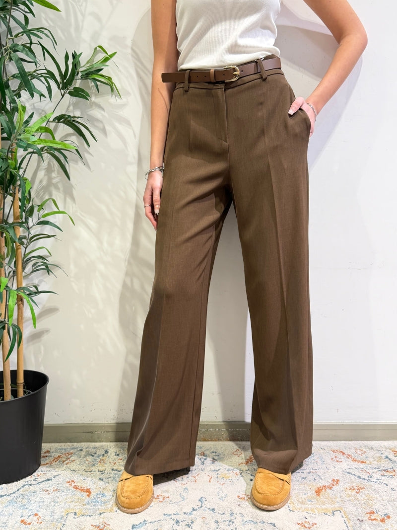 Motel - Pantalone con elastico dietro moro