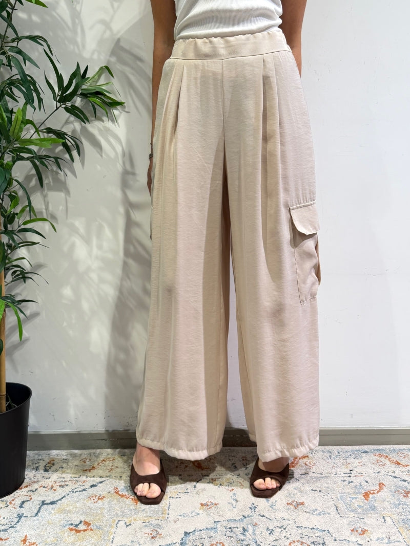 Motel - Completo camicia e pantalone cargo beige
