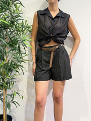 Haveone - Camicia giro manica nera