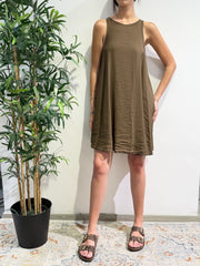 Tensione In - Vestito corto vogatore goffrato moro