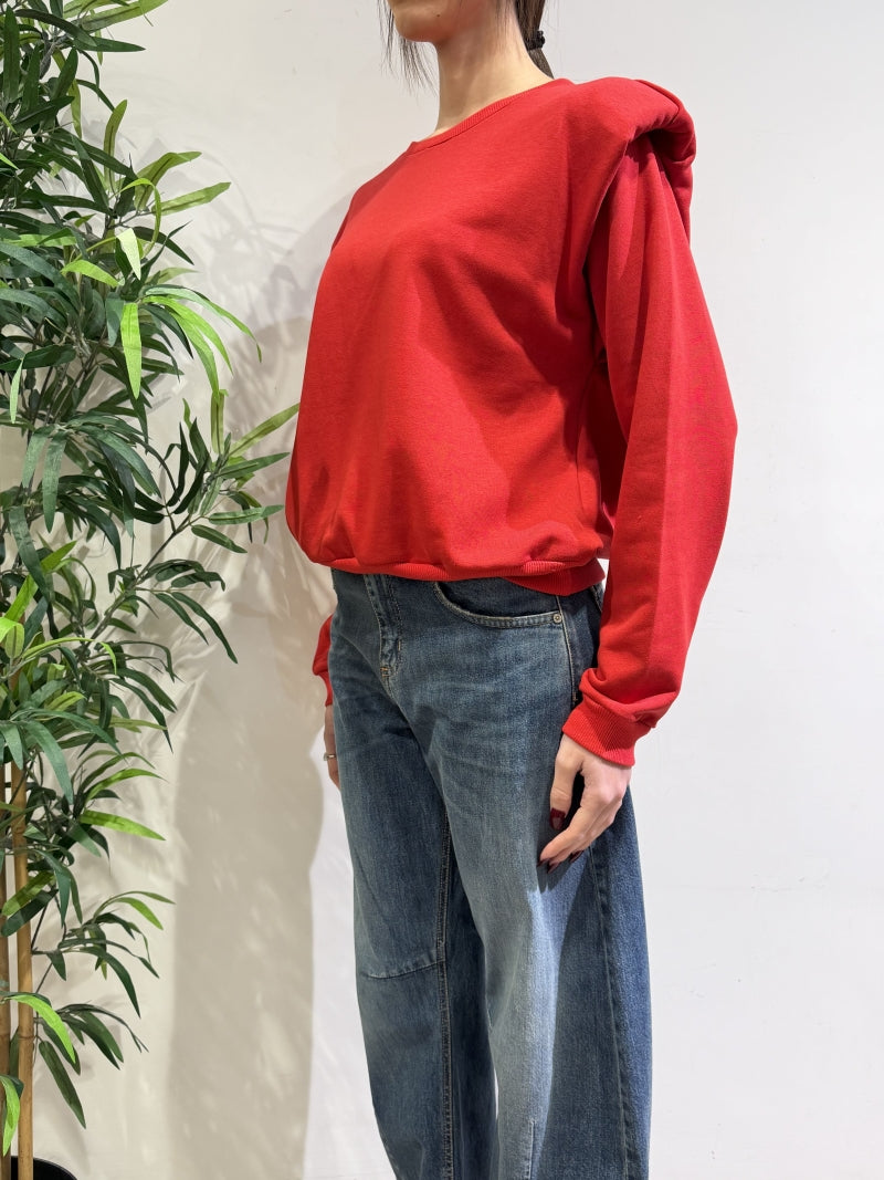 Dixie - Felpa con spallina rossa